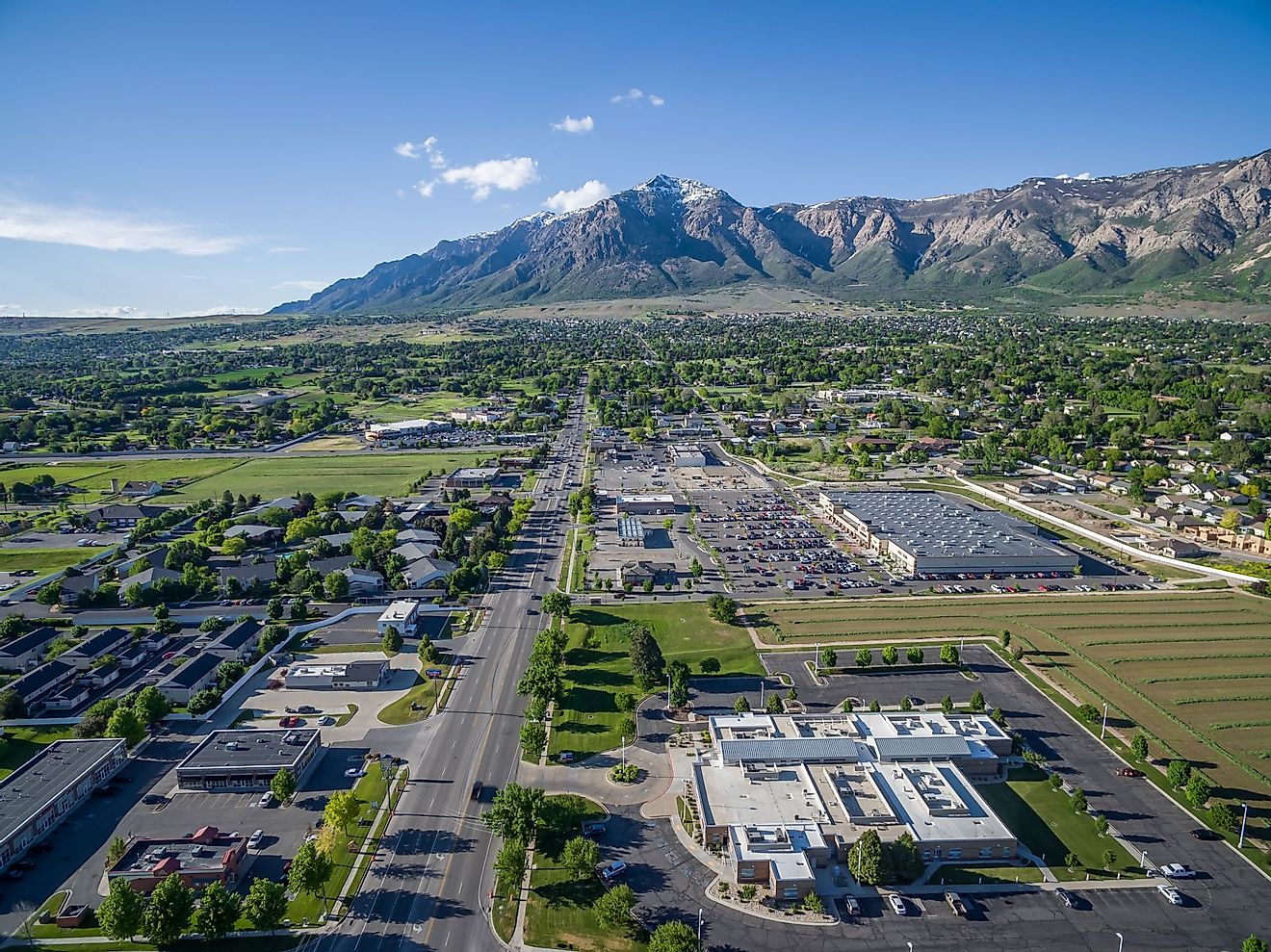 Aerial view of Ogden, Utah