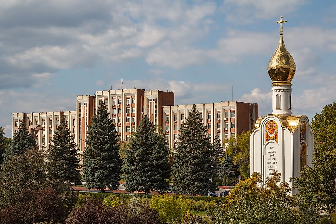 Tiraspol, the capital of Transnistria.