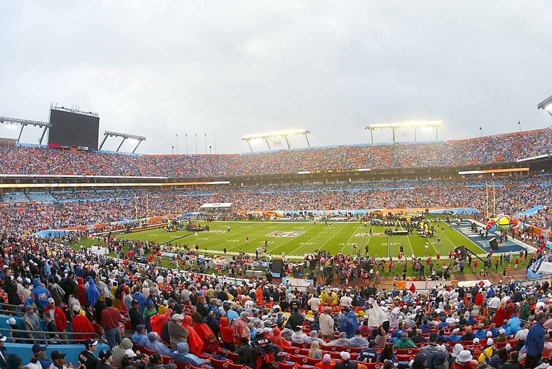 Super Bowl XLI took place in Miami, Florida. Editorial credit: Anthony Correia / Shutterstock.com