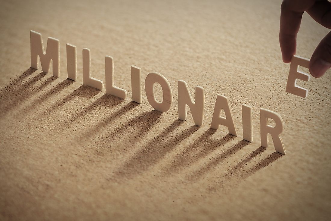 Which country has the most millionaires? 