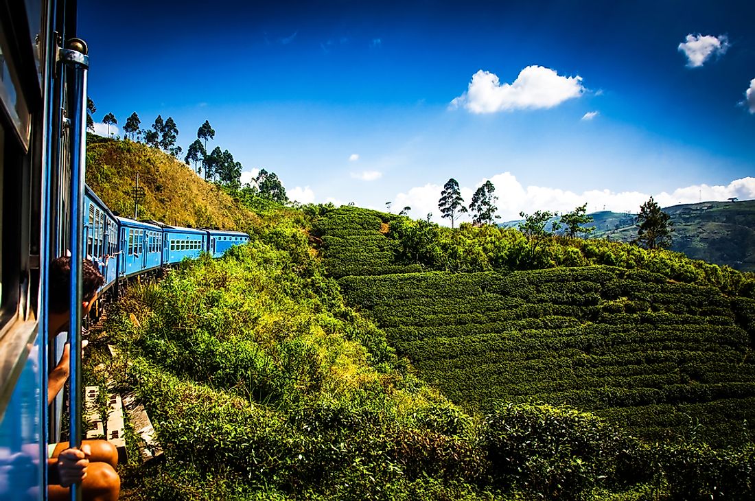 Sri Lanka is famous for its scenic train travel. 