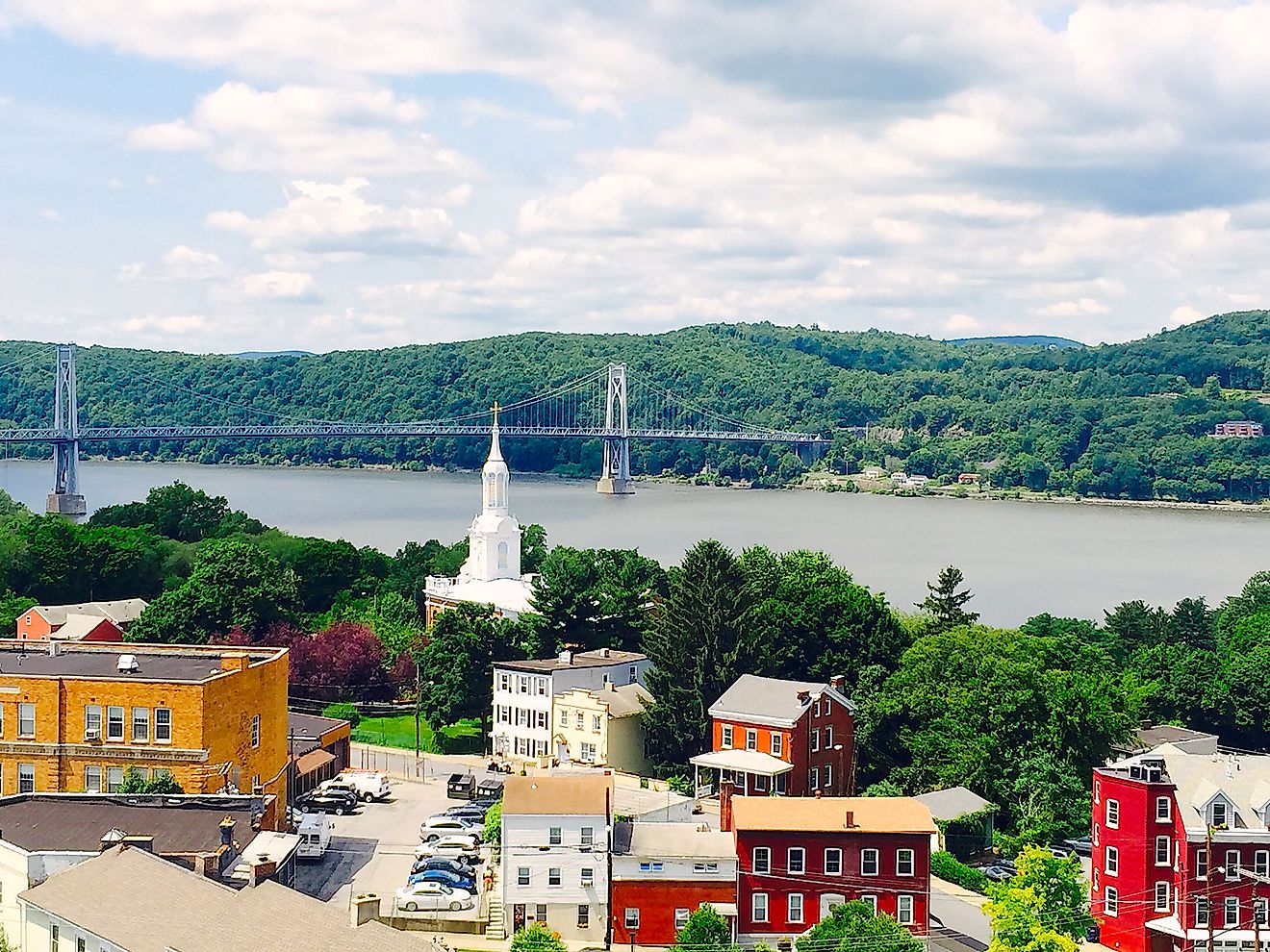 Aerial view of Hyde Park, New York