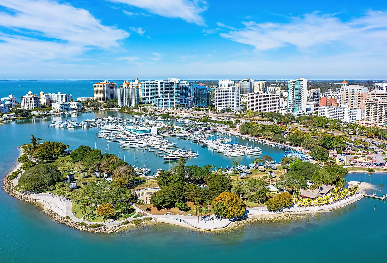Aerial view of Sarasota, Florida