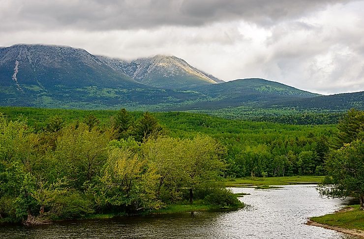 The Maine North Woods and Longfellow Mountains.