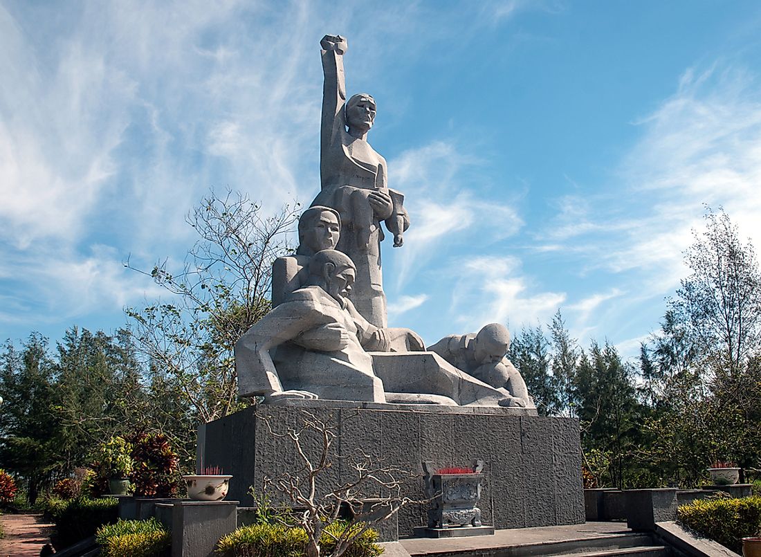 A memorial to the My Lai Massacre. Editorial credit: thi / Shutterstock.com. 