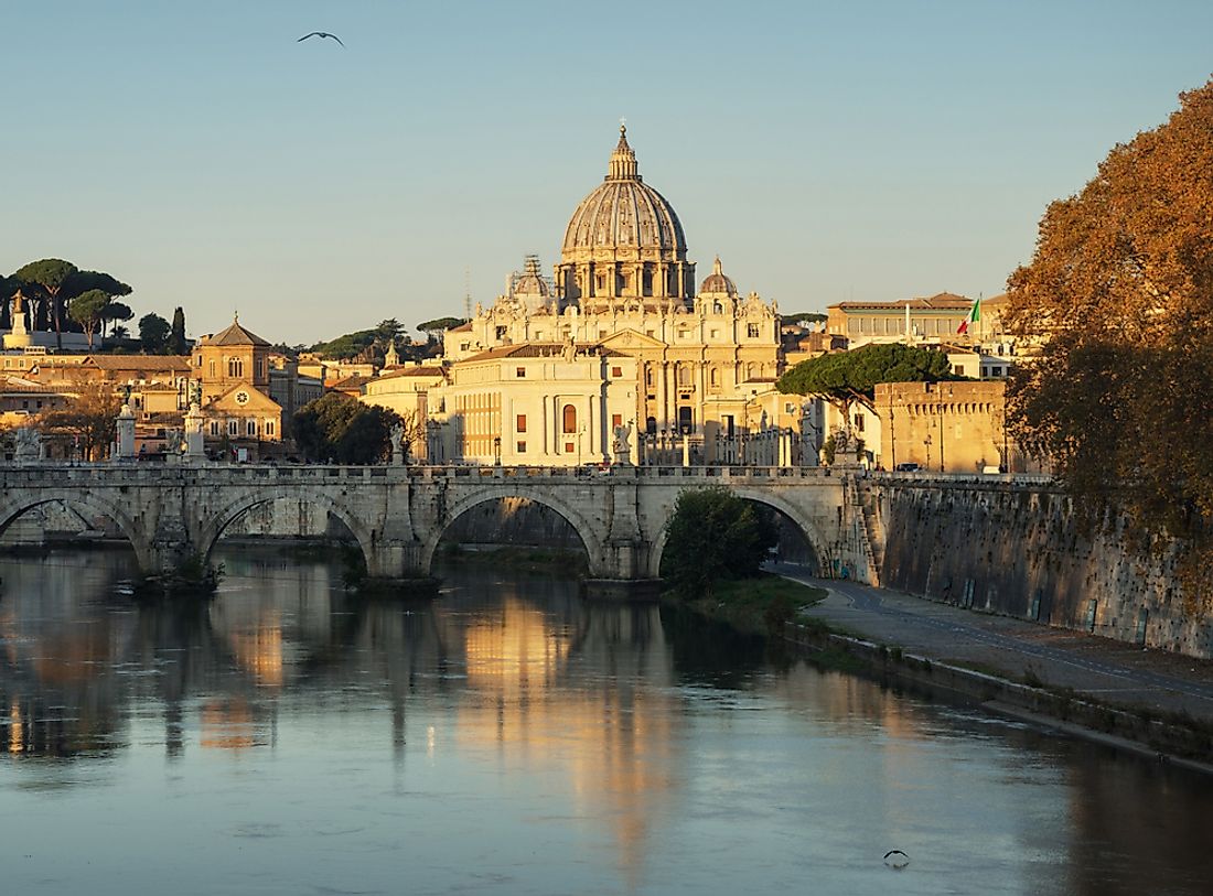 The Tiber River, Rome. 
