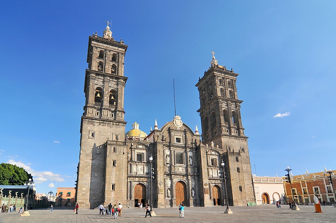 One of the many Roman Catholic cathedrals in Mexico. 