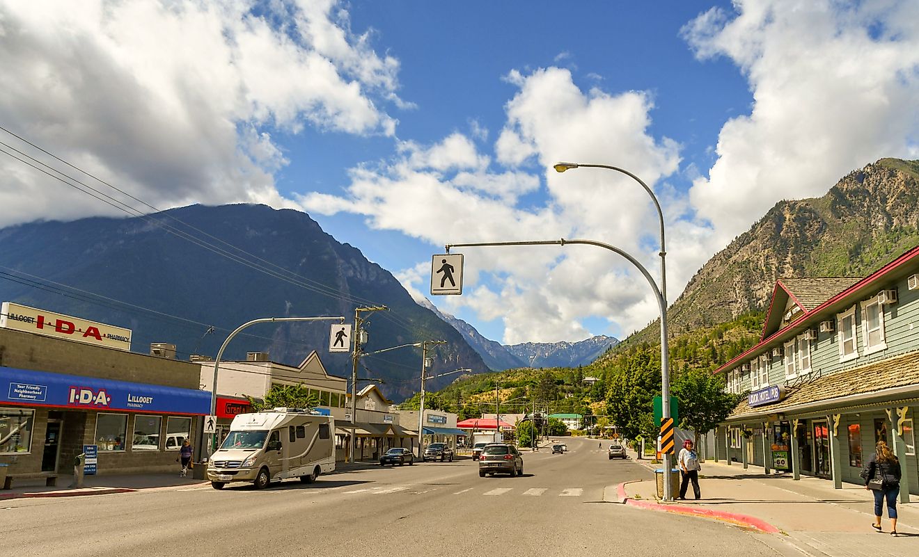 Main Street in Lillooet, British Columbia, Canada. Editorial credit: Ceri Breeze / Shutterstock.com.
