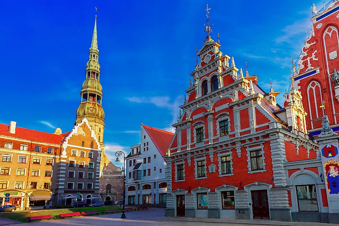 A church in Riga, Latvia. 