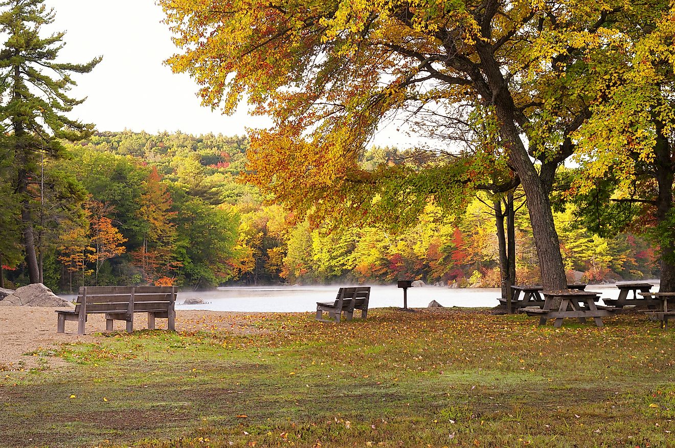 Burr Pond State Park in Torrington. Shutterstock.com