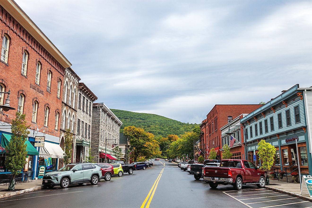 Main Street in Shelburne Falls, Massachusetts.