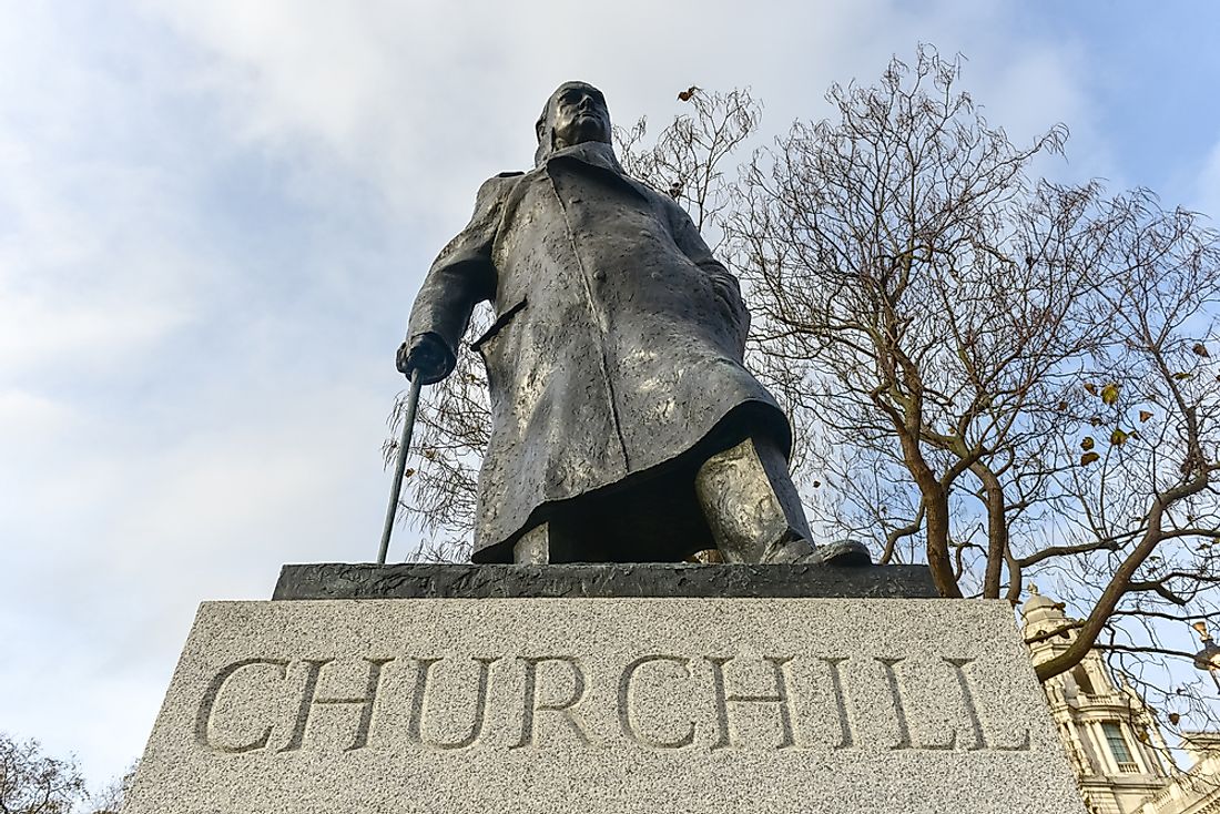 Winston Churchill is considered to be one of the founding fathers of the European Union. Editorial credit: Felix Lipov / Shutterstock.com.