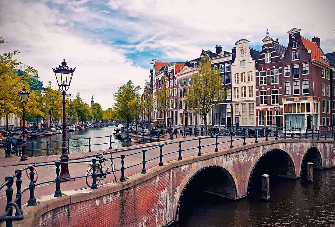 Amsterdam and its famous canals. 