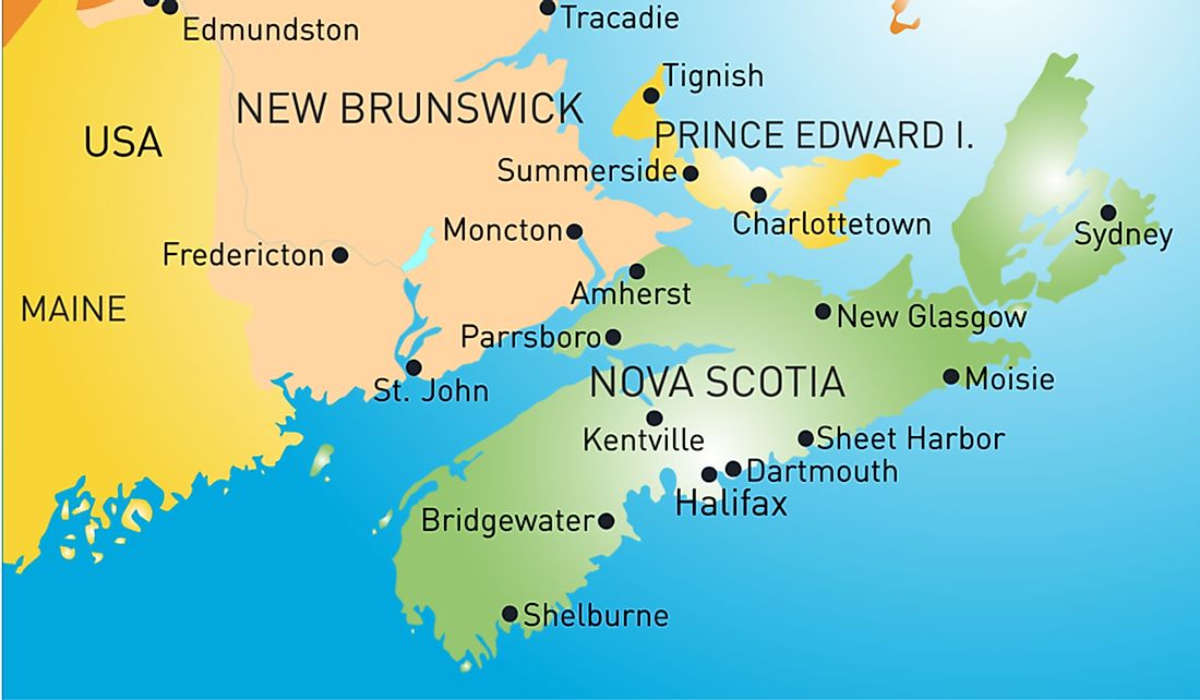 The Isthmus of Chignecto is an isthmus that connects Nova Scotia to New Brunswick. 