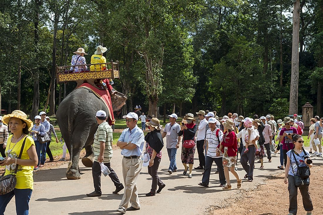 As of 2020, tourists will no longer be able to include elephant rides in their Angkor Wat itinerary. Editorial credit: lazyllama / Shutterstock.com.