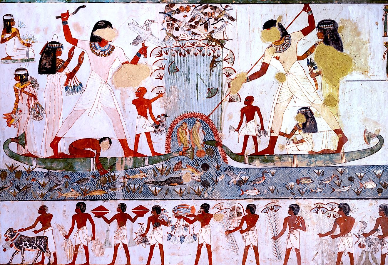 Boating on the Nile River. Image credit: Charles Wilkinson via Wikimedia Commons (CC0 Public Domain).