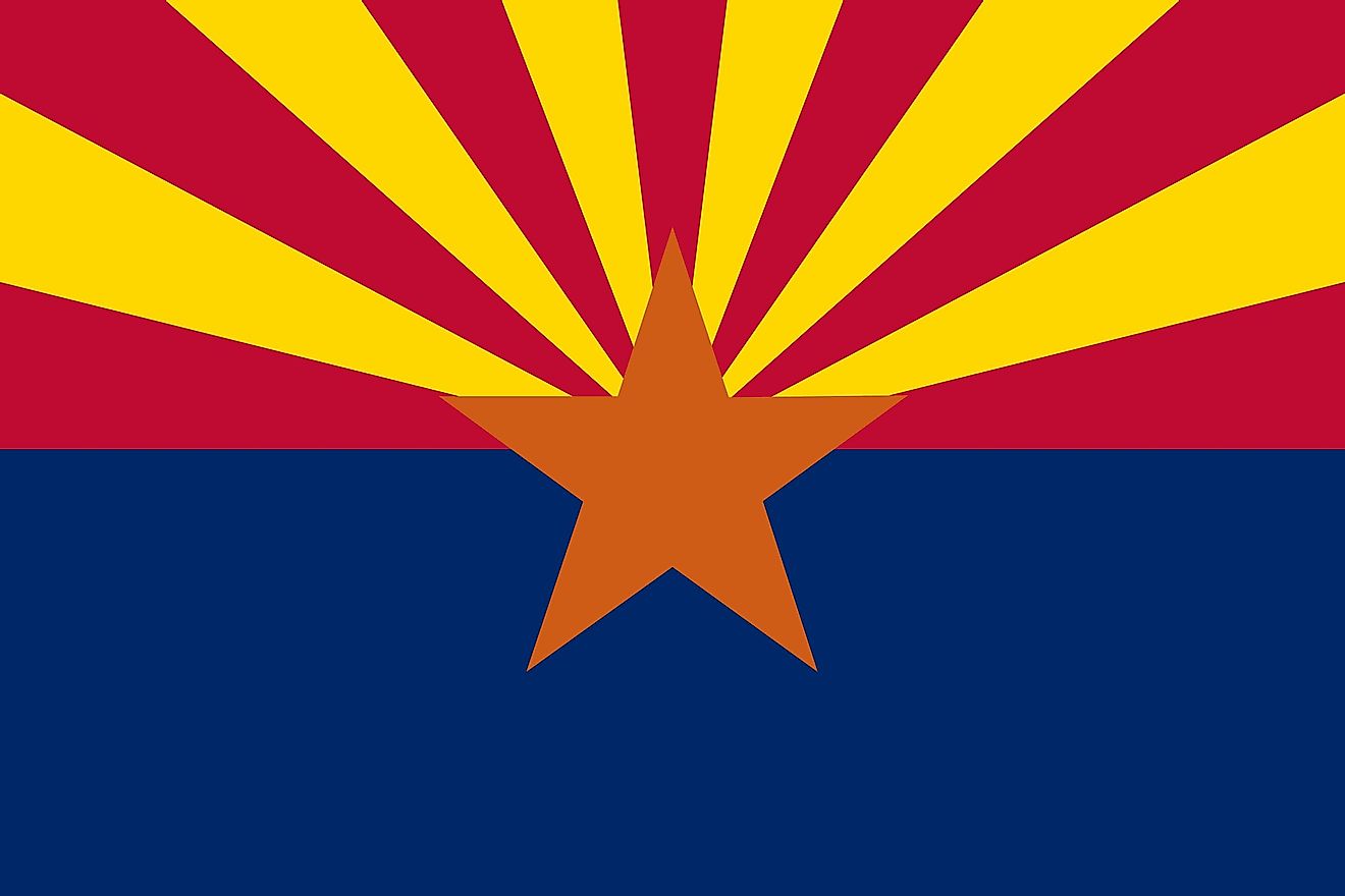 The Arizona flag was adopted as the official state flag on February 17, 1917. 