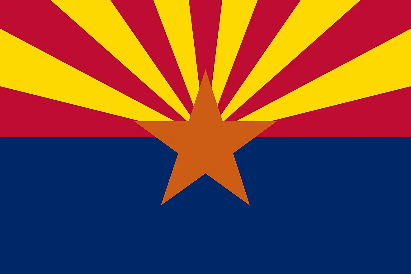 The Arizona flag was adopted as the official state flag on February 17, 1917. 