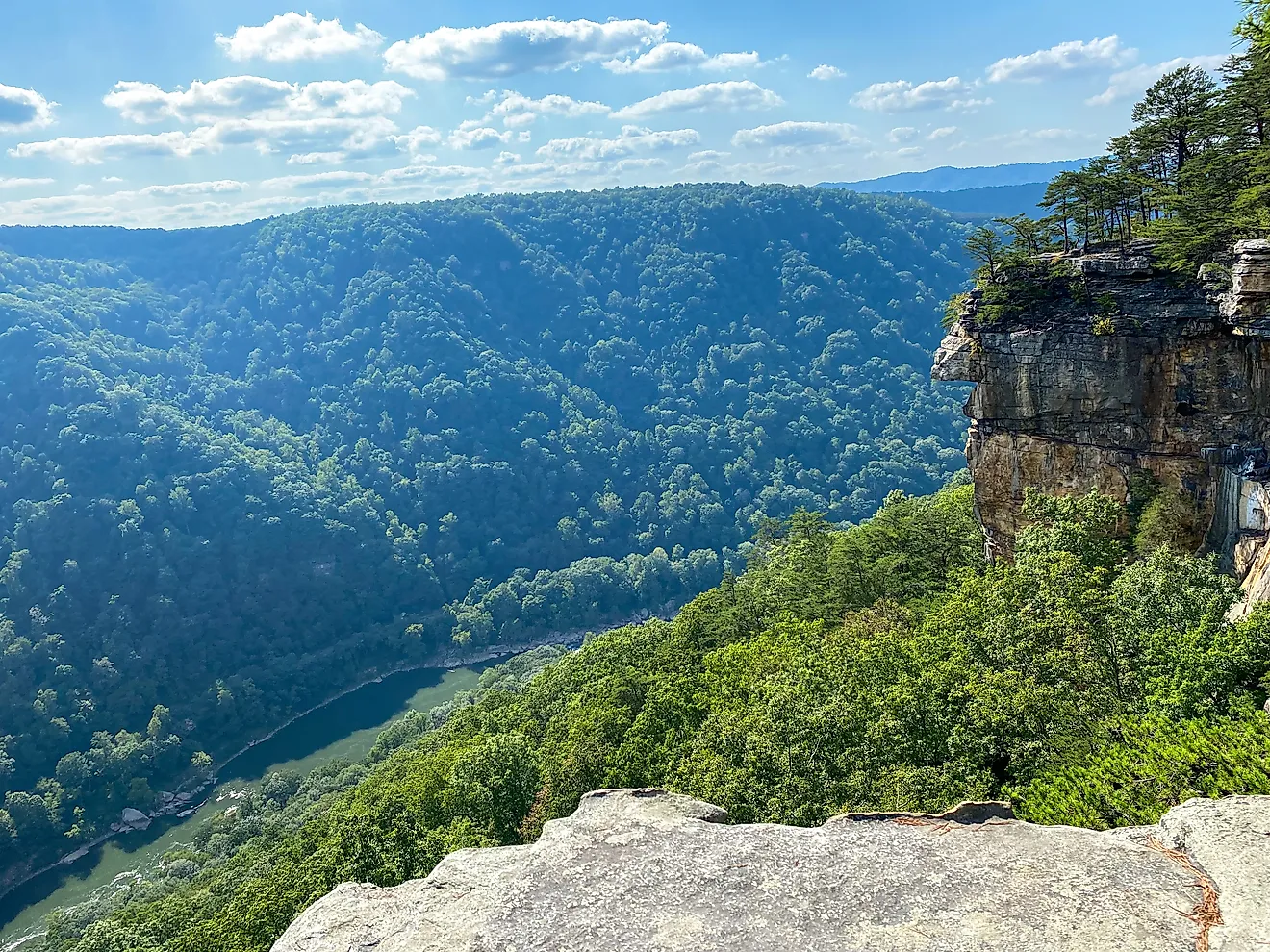 A stunning view at New River Gorge National Park.