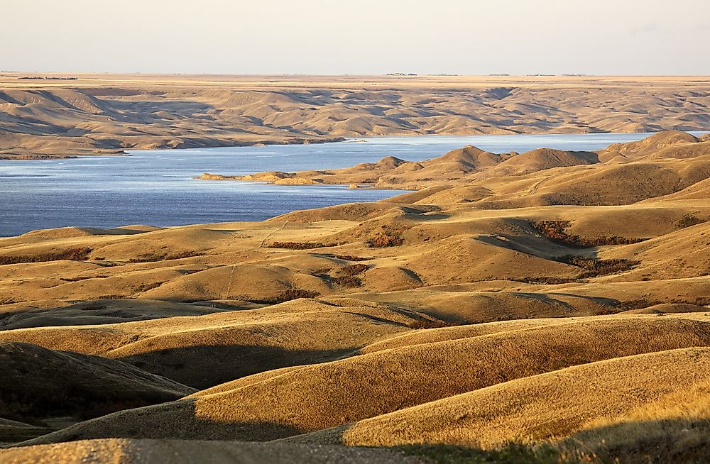 Lake Diefenbaker, Saskatchewan, Canada.