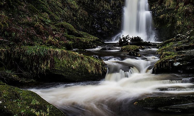 The Pistyll Rhaeadr Waterfall 