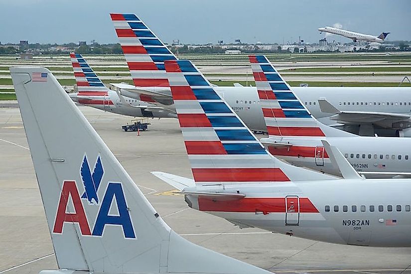 American Airlines aircraft at O'Hare.