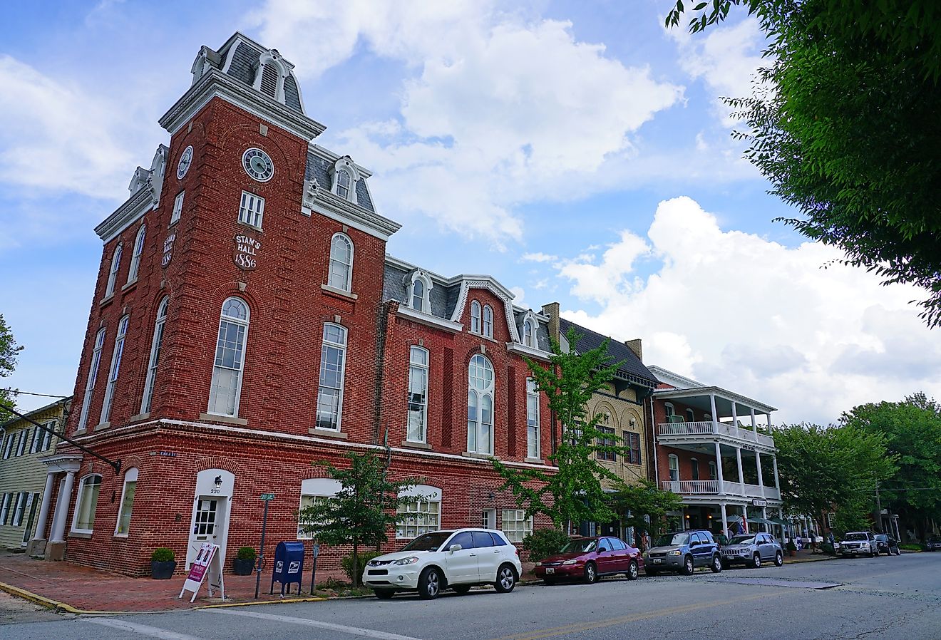 Historic town of Chestertown, Maryland. Image credit EQRoy via Shutterstock