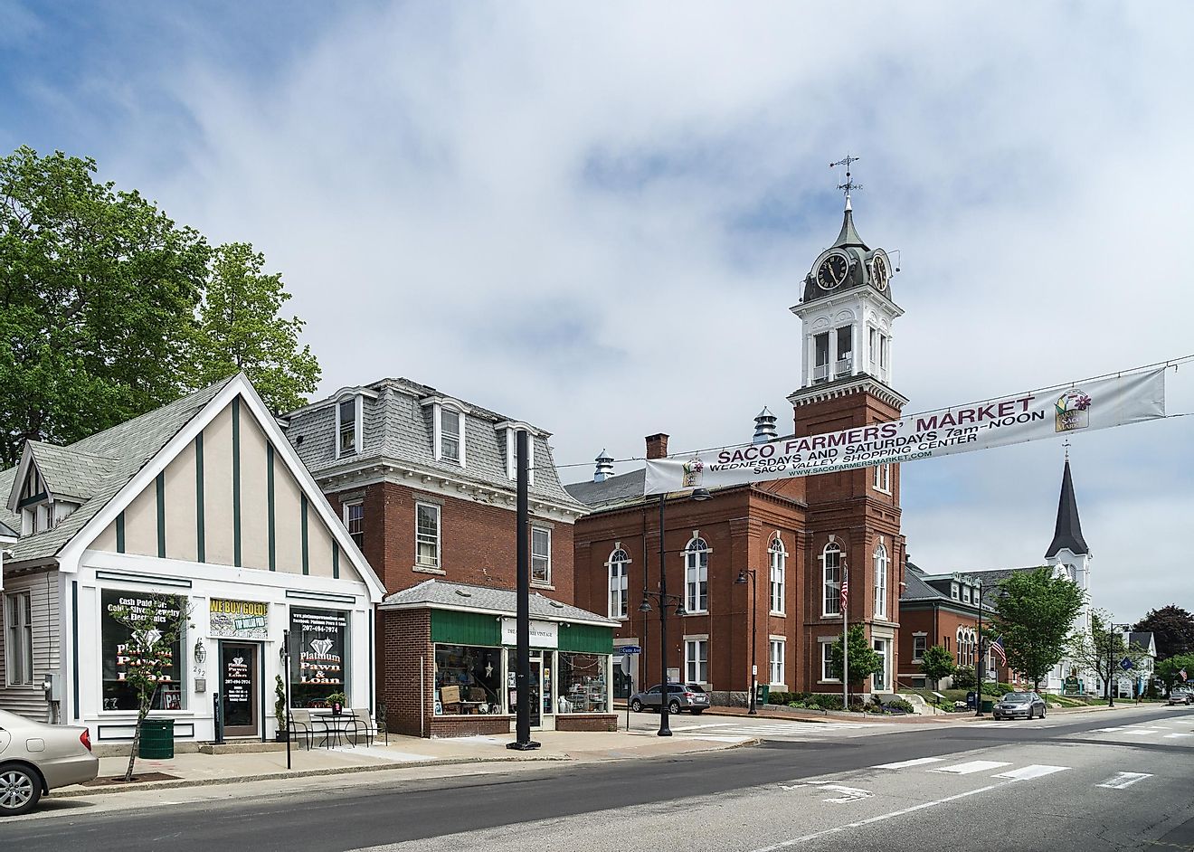 View of Main Street in Saco, Maine by Kenneth C. Zirkel - Own work