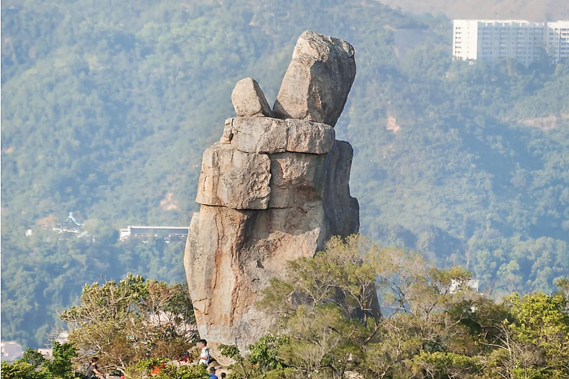 Amah is renown for its unique shape, thought to resemble a woman carrying a baby on her back. 