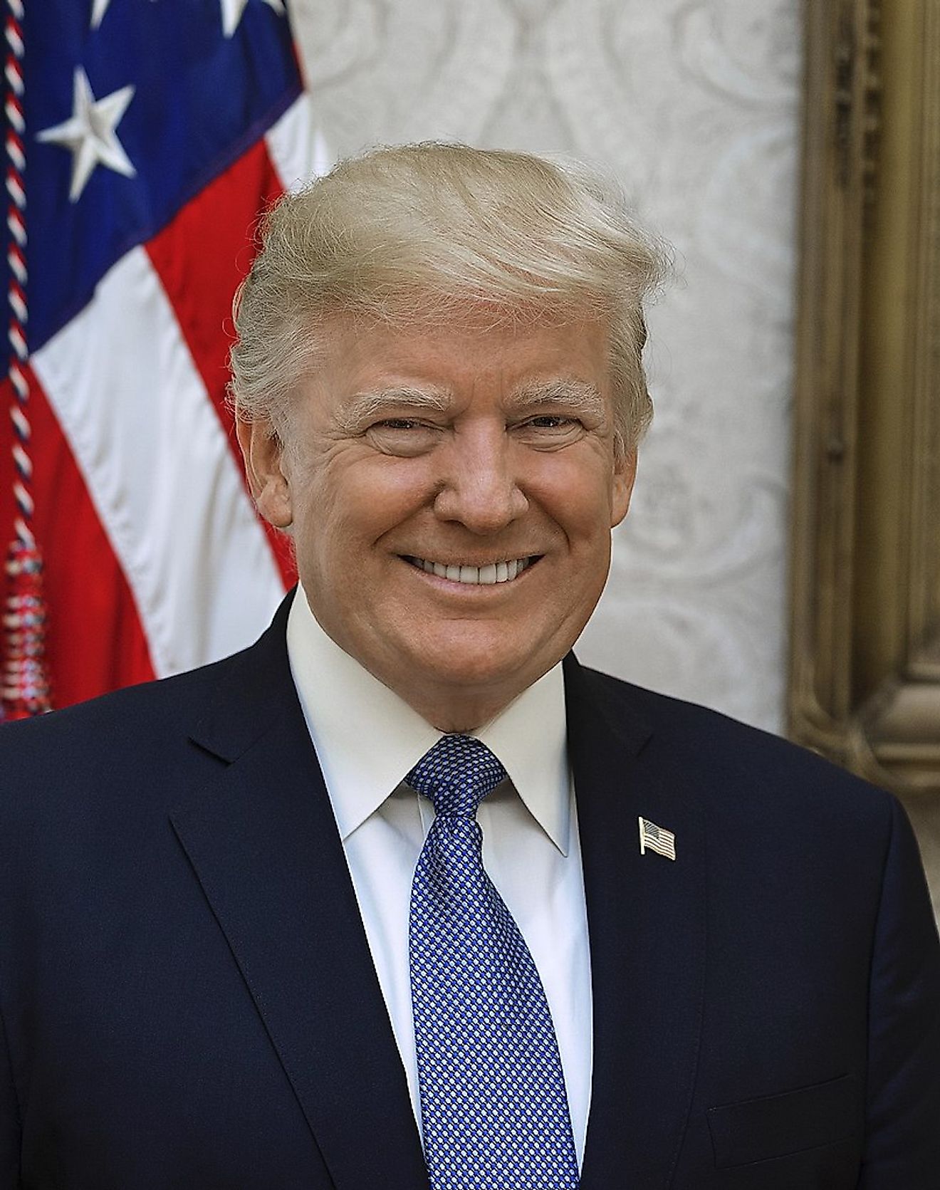 Official White House portrait of President Donald J. Trump taken by Shealah Craighead on October 6, 2017 in Washington, D.C.