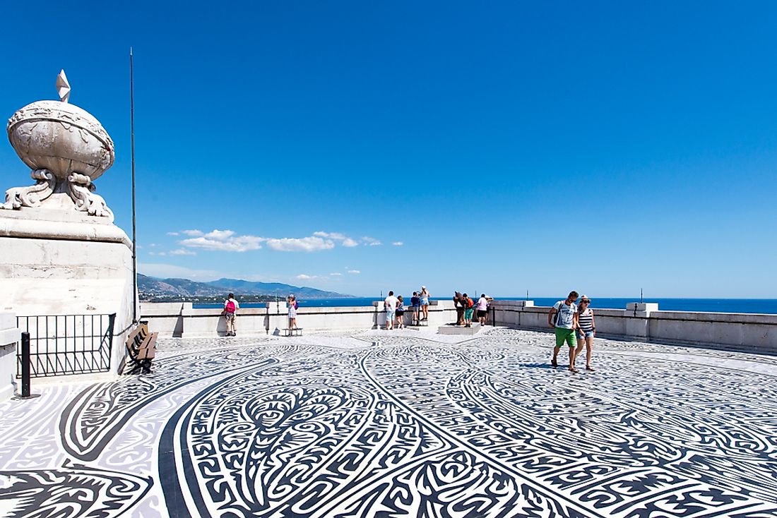 The roof of the Oceanographic Museum in Monaco. Editorial credit: Lenush / Shutterstock.com.