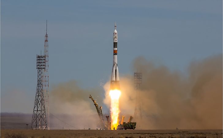 Baikonur, Kazajstán. Crédito editorial: Vladimir Mulder / Shutterstock.com