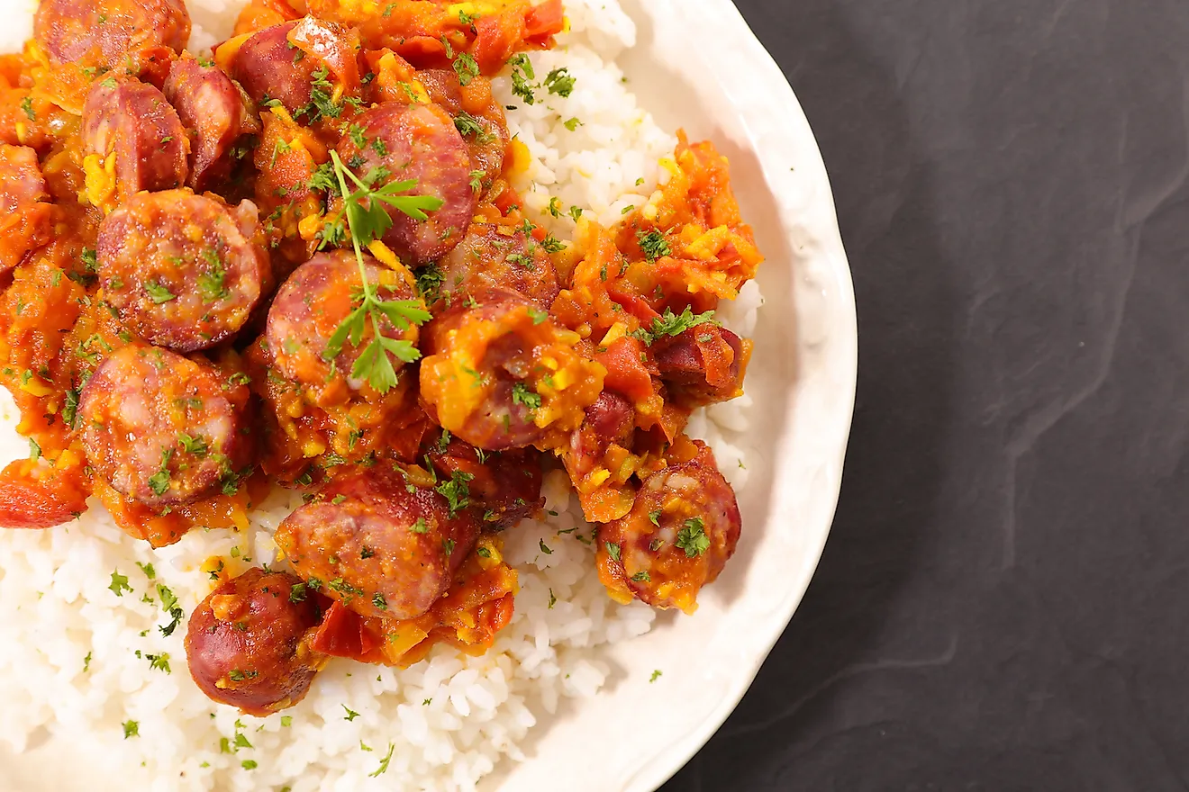 Rougail saucisse, A Creole dish. Image credit: margouillat photo/Shutterstock.com