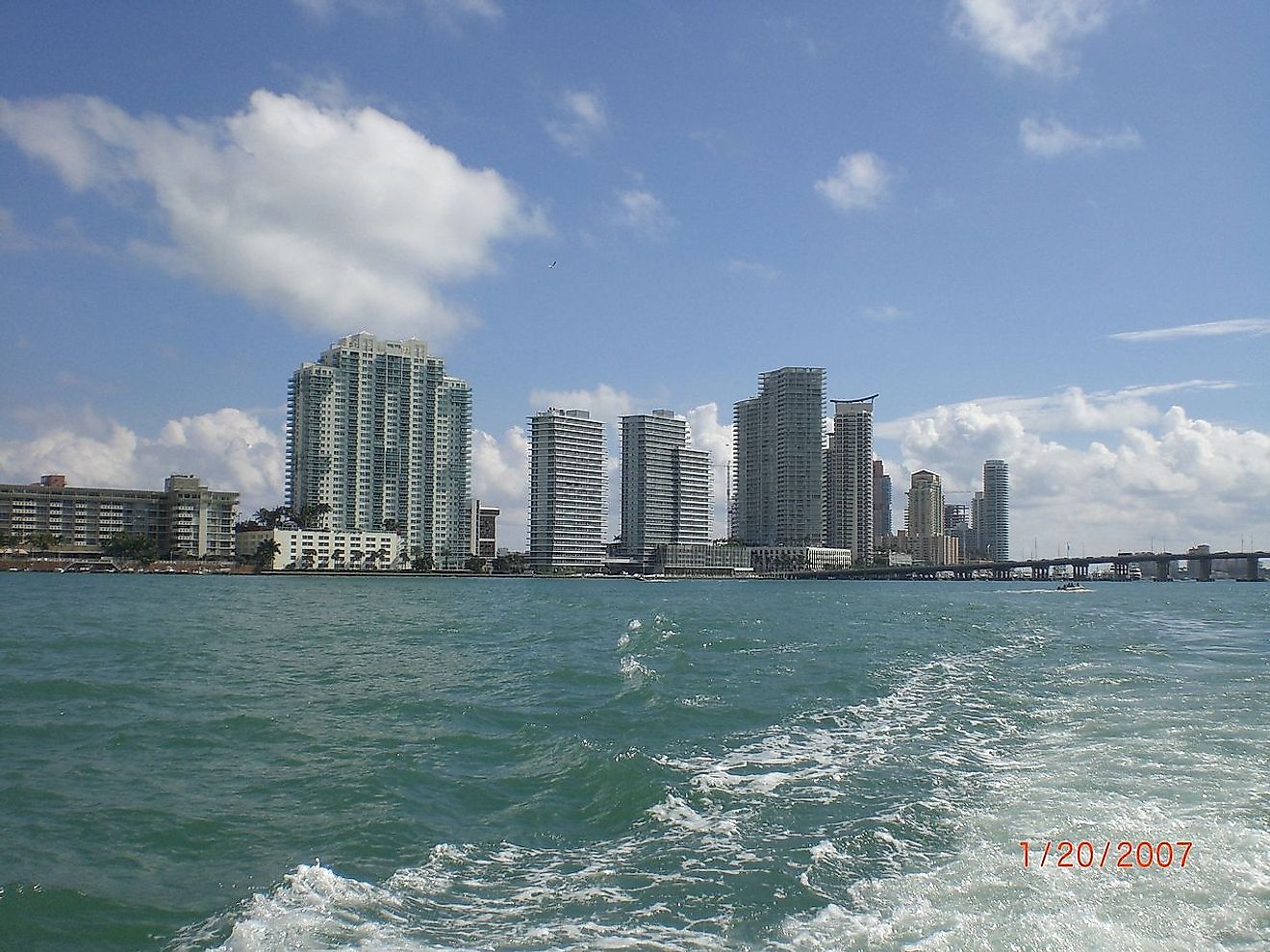 A portion of the southern part of the South Beach skyline as seen from Biscayne Bay. Image credit: Marc Averette/Wikimedia.org