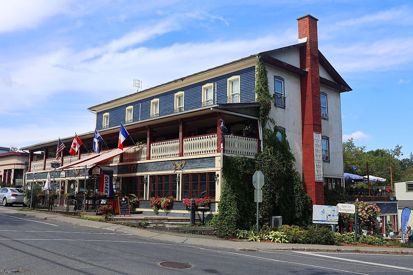 A scene from Knowlton, Quebec, Canada. Editorial credit: meunierd / Shutterstock.com. 
