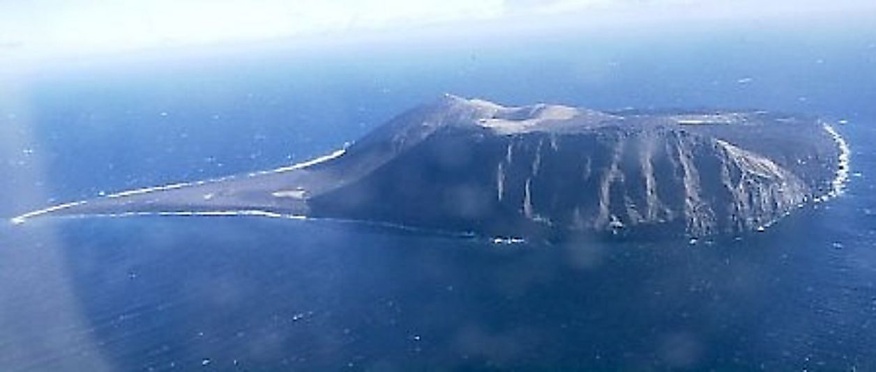 The Icelandic volcanic island of Surtsey.
