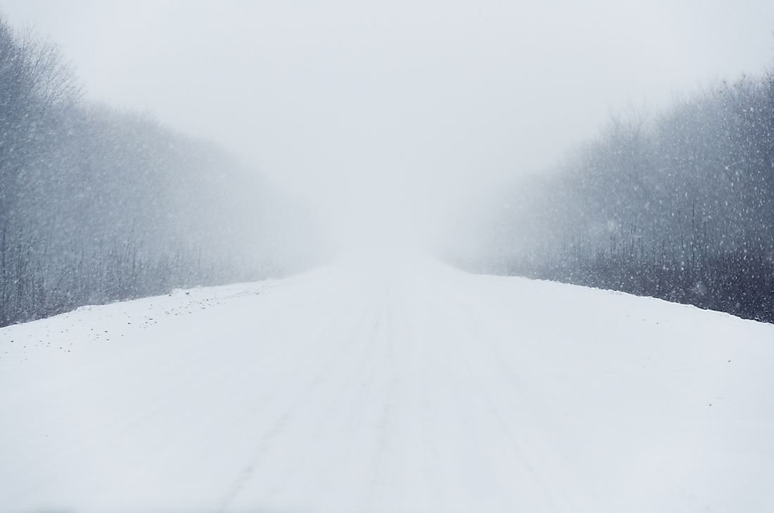 The blizzard of '77 left roads impassible and people stranded.