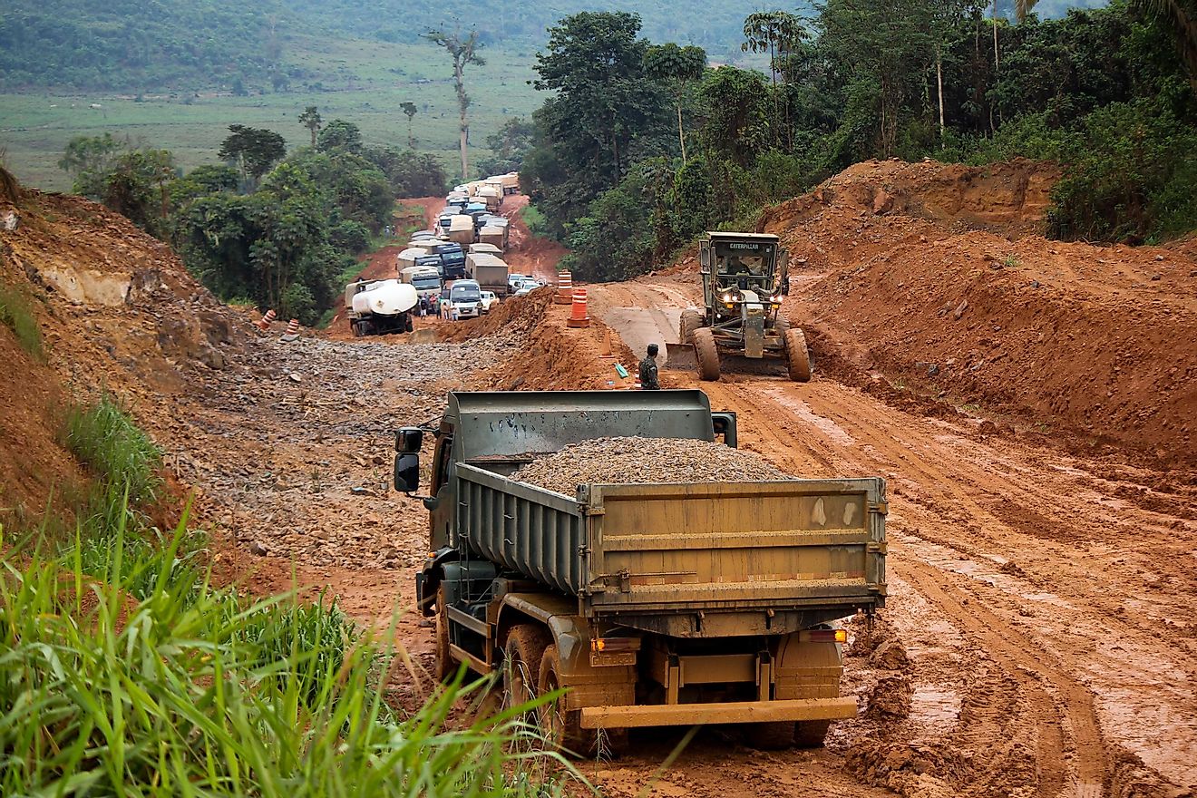 Road construction also plays a crucial factor in the destruction of huge forest areas. Image credit: Tarcisio Schnaider / Shutterstock.com