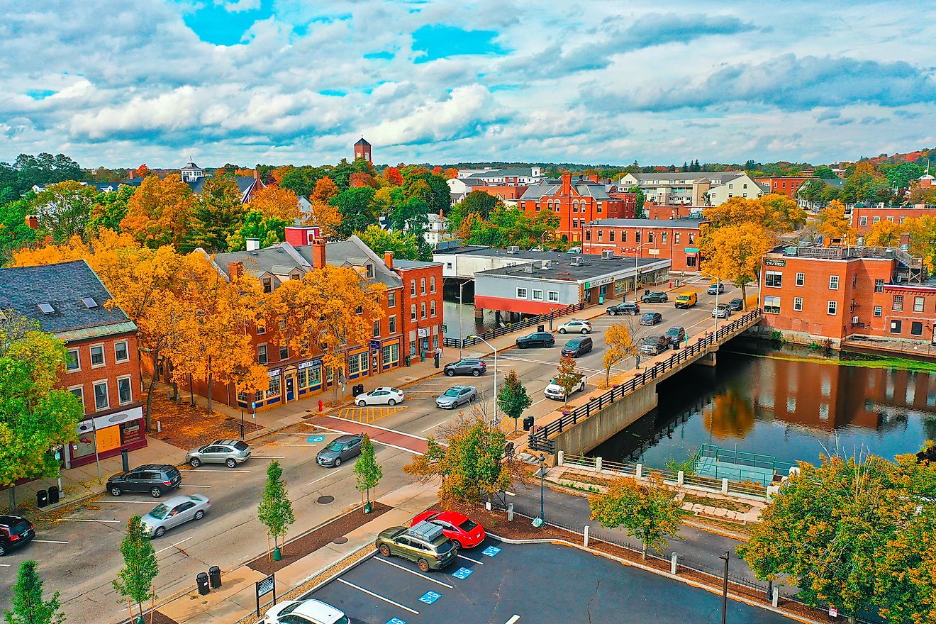 Aerial view of Dover, New Hampshire