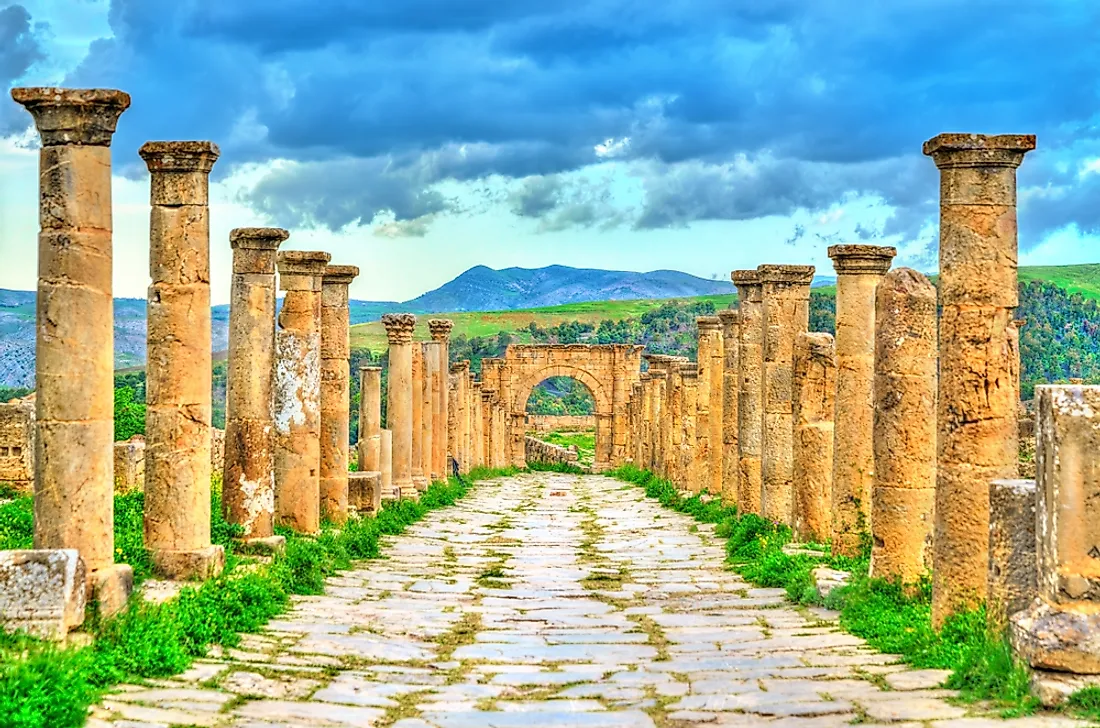 The ruins of Djémila in Algeria. 