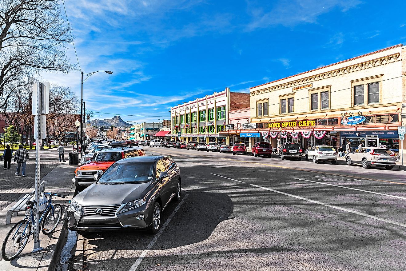 Main Street in Prescott, Arizona.