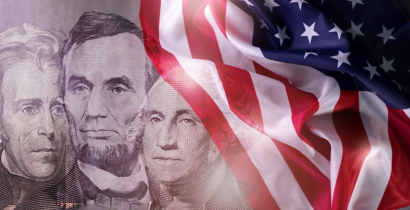 a collage of four American Presidents