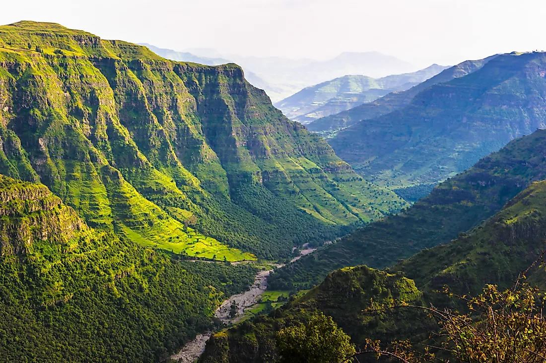 The landscape of Ethiopia. 