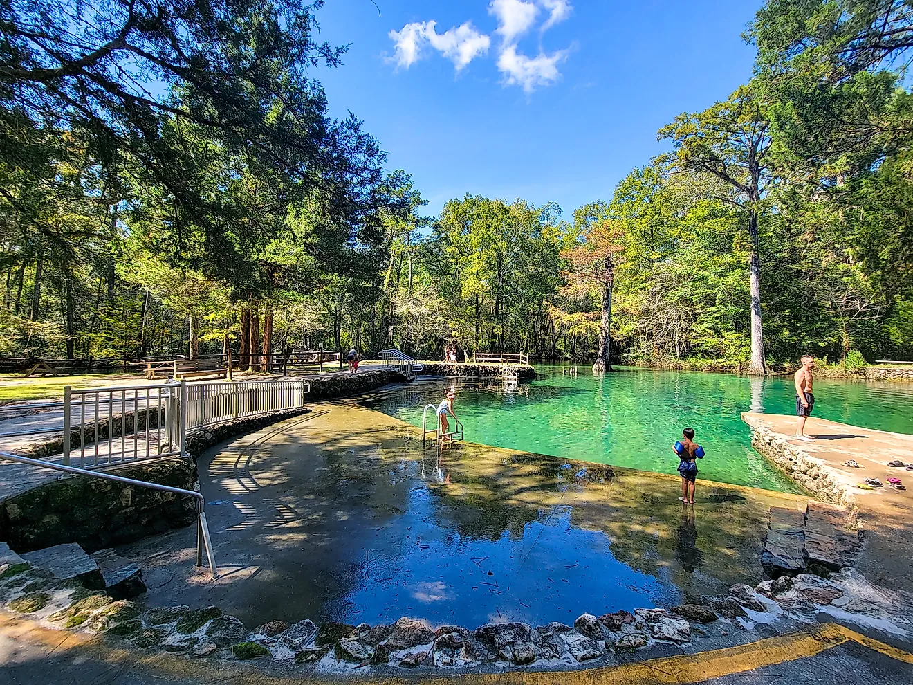 Swimming area at the Ponce de Leon Springs State Park, Florida