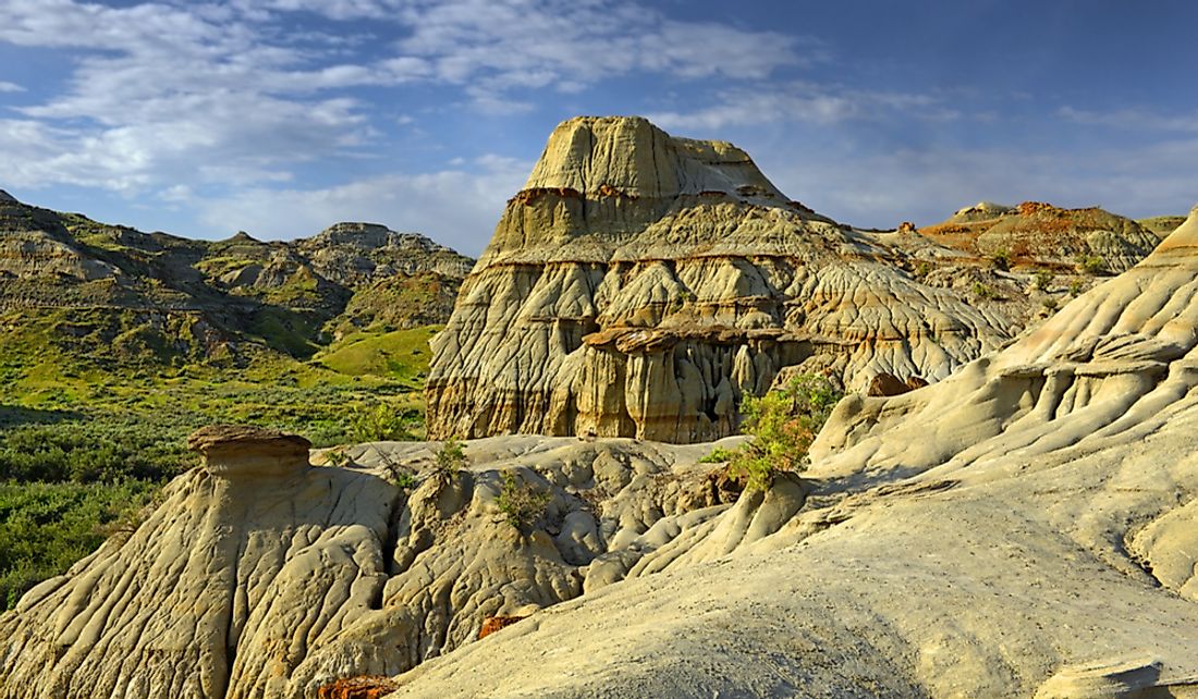 Dinosaur Provincial Park is a UNESCO Heritage Site in Alberta, Canada. 