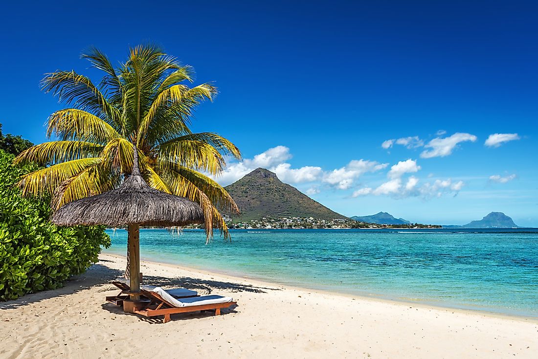 The landscape of Mauritius.