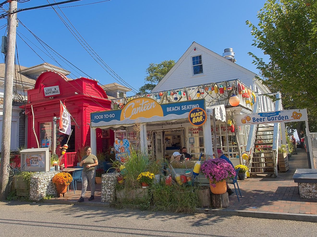Busy shops and tourists in old town Provincetown, Cape Cod, Massachusetts, via Peter Blottman Photography / iStock.com