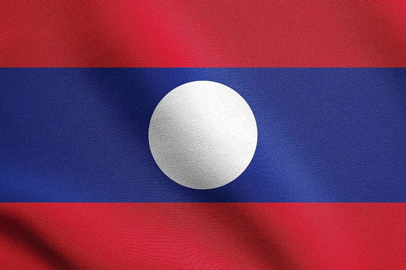 The official flag of Laos. 