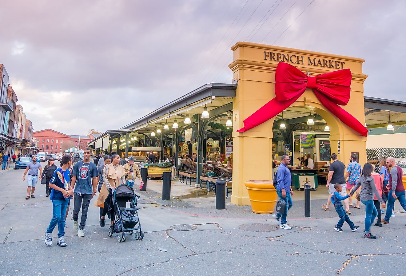 The French Quarter during Christmas time, New Orleans, Louisiana. Image credit Christian Ouellet via Shutterstock