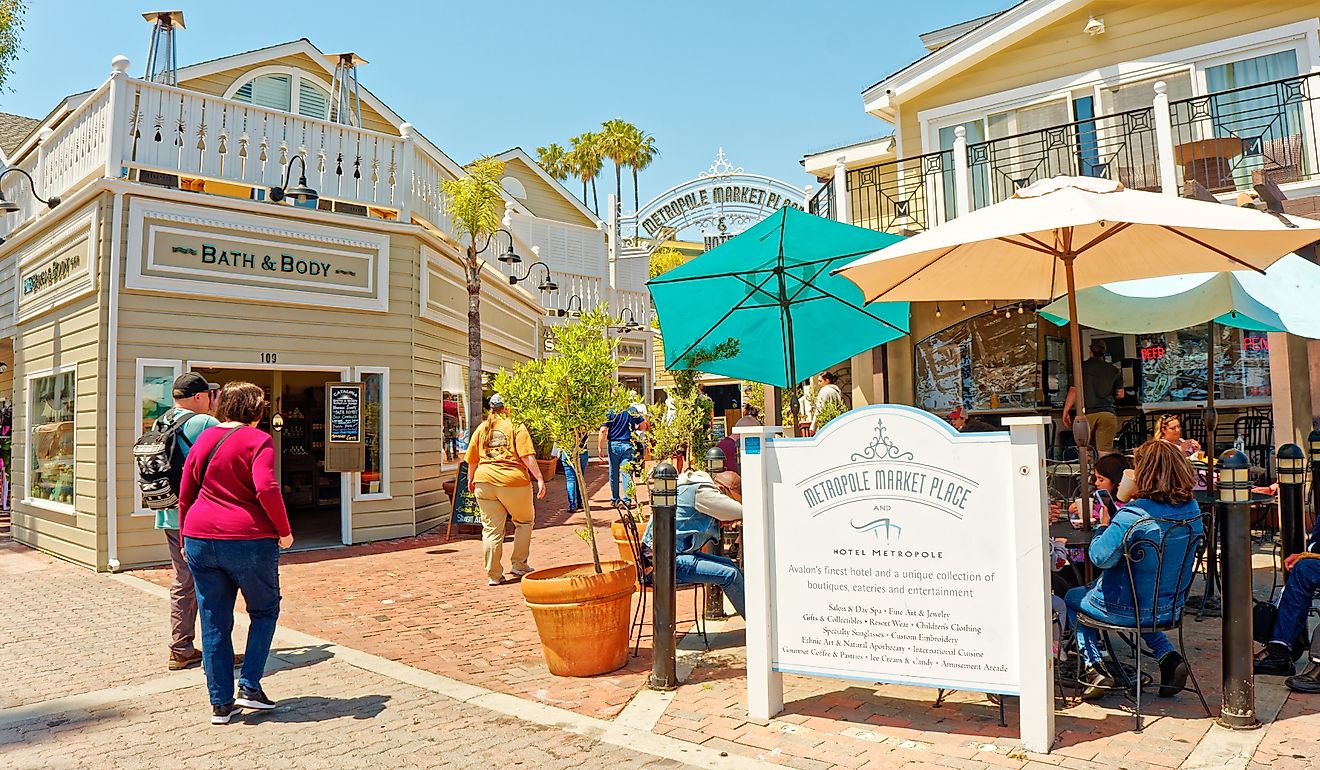 Avalon, California, a resort community on Santa Catalina Island. Editorial credit: Darryl Brooks / Shutterstock.com